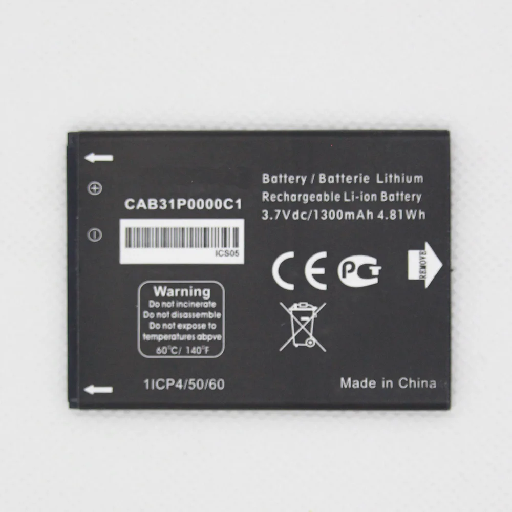 5 шт./лот CAB31P0000C1 батарея для Alcatel One Touch 918 OT 4012 4012A 4012X CAB31P0000C2 телефона|Аккумуляторы