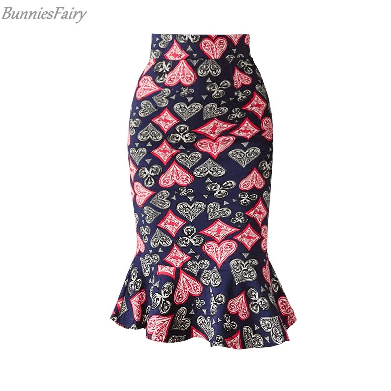 BunniesFairy 2019 осенне-зимняя женская Элегантная Модная винтажная юбка с цветочным