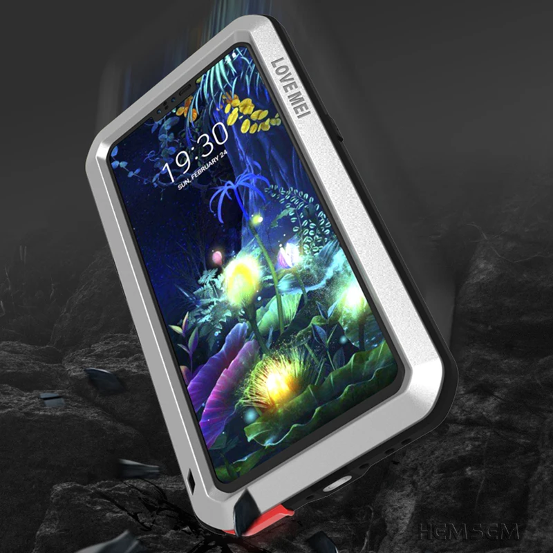 POWERFUL Metal Armor Case Gorilla Glass Screen Film for LG V50 ThinQ Phone Cover Luxury Aluminum WaterProof Shockproof Bag | Мобильные