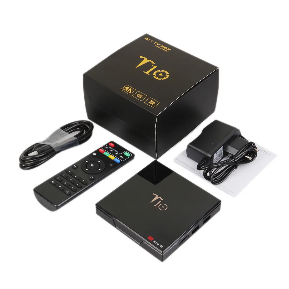 T10 ТВ-приставка Android 7 1 Amlogic S905W 2 Гб 16 четырехъядерный медиаплеер 4G Wifi 4K HDR10