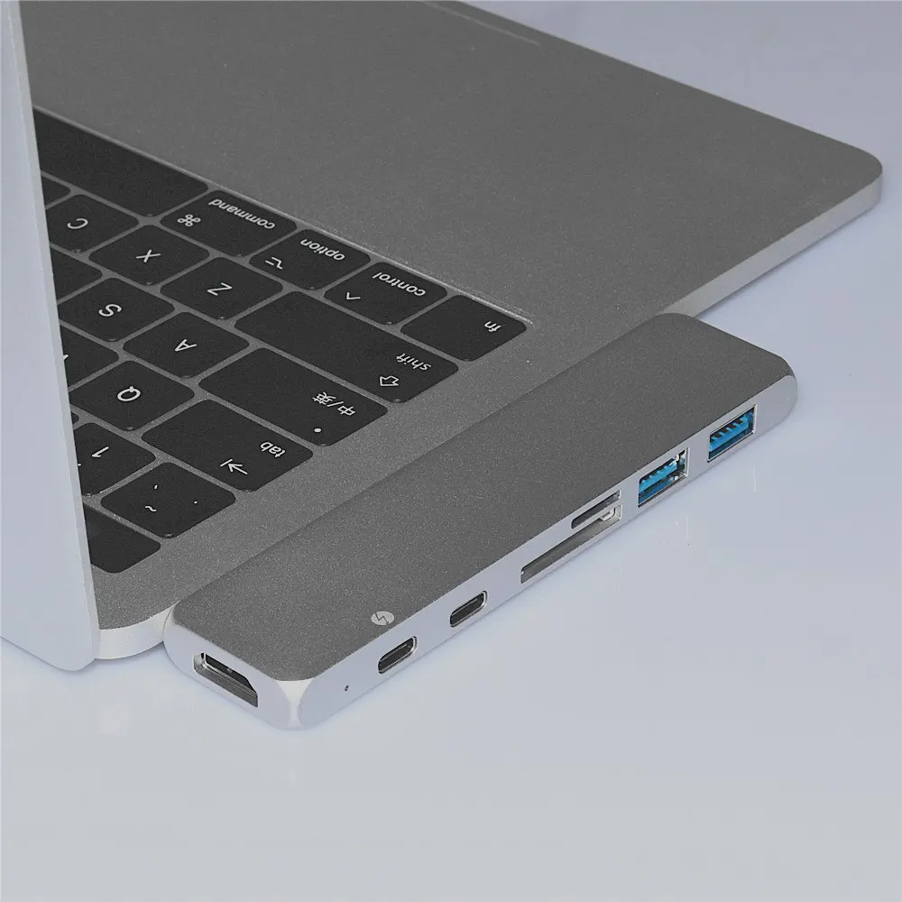 Двойной Type-C концентратор 7-1 удлинитель для MacBook конвертер USB-C двойной к HDMI thunderbolt 3