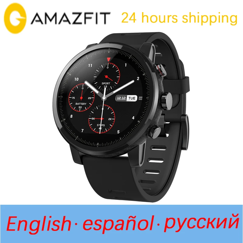 Xiaomi Amazfit 2 Смарт часы с gps PPG монитор сердечного ритма 5ATM