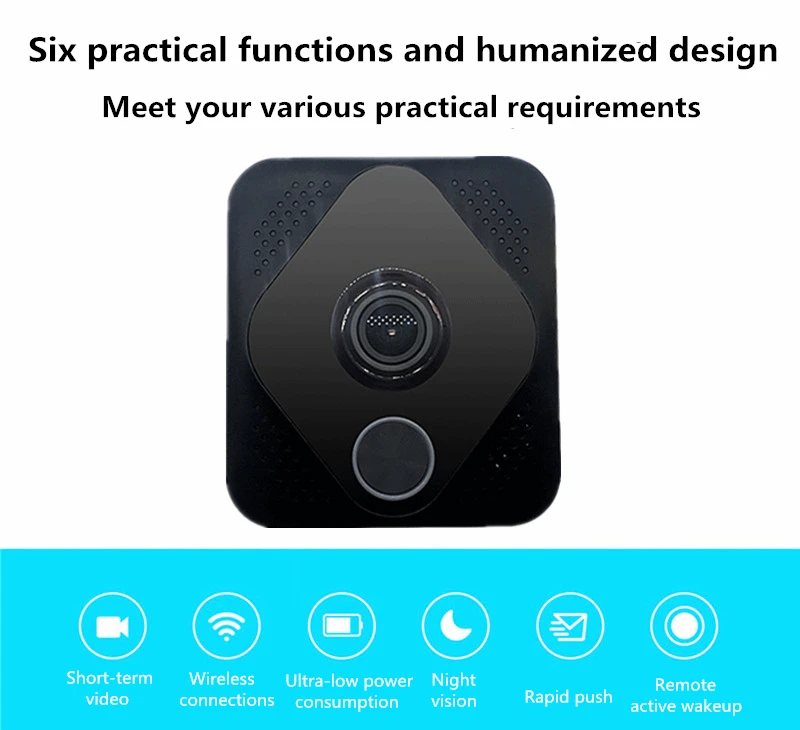 Умный IP видеодомофон Wi-Fi видеодомофон дверной звонок wifi дверной Звонок камера для квартиры ИК сигнализация беспроводная камера безопасности