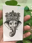 Водонепроницаемые Временные татуировки стикер Тотем слона Ganesha tatoo маленький размер переводная вода флэш поддельные татуировки для девушек и женщин