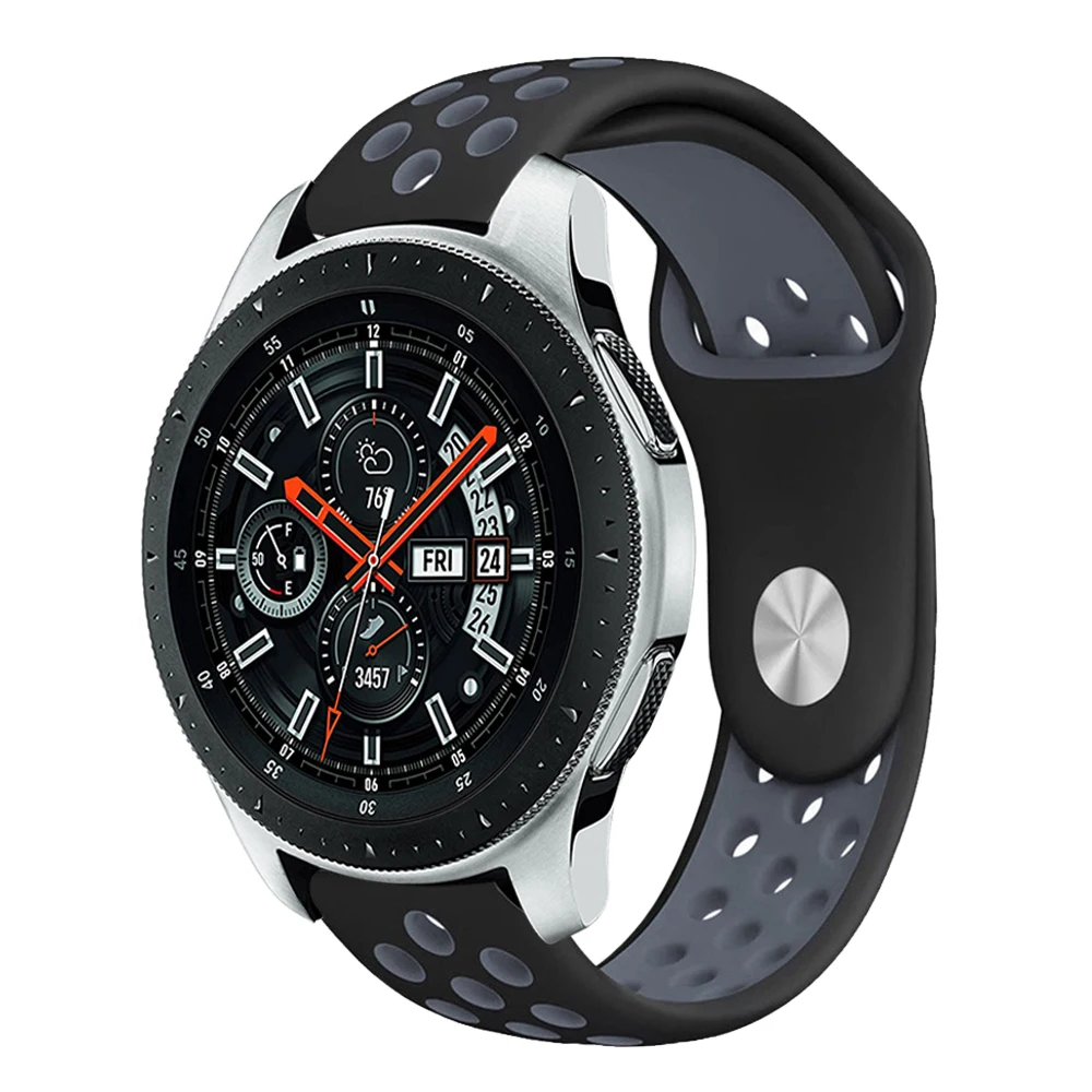 Ремешок для часов Samsung Gear S3 спортивный ремешок Galaxy 46 мм huami amazfit stratos 2 2S браслет |