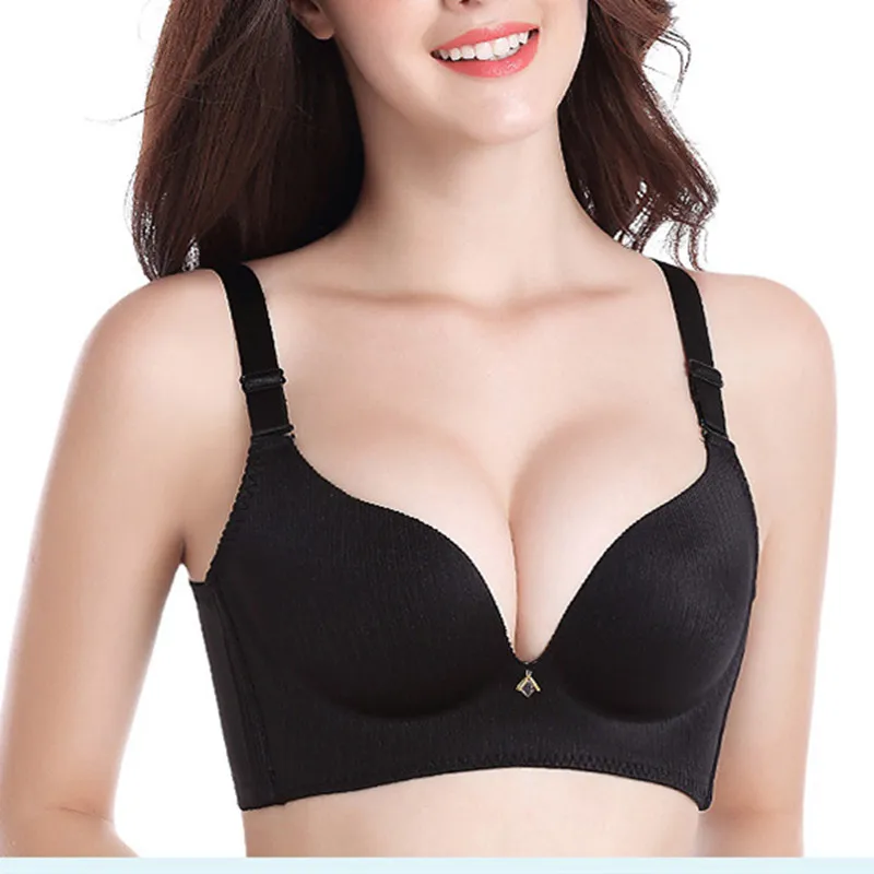 Бюстгальтер женский без подкладки с большими чашками пуш-ап | Женская одежда