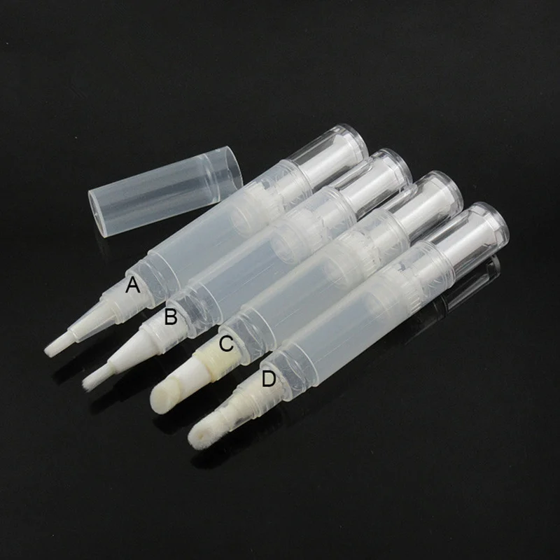 30/50/100pcs 5ml Lip gloss lip glaze transparent rotating pen empty pen nutrition oil olive oil tube empty refillable pen