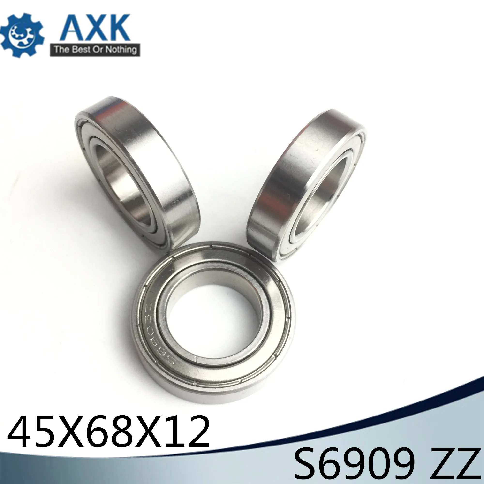 S6909ZZ подшипник 45*68*12 мм (5 шт.) ABEC 1 440C S 6909 Z ZZ S6909 Нержавеющая сталь S6909Z упорные