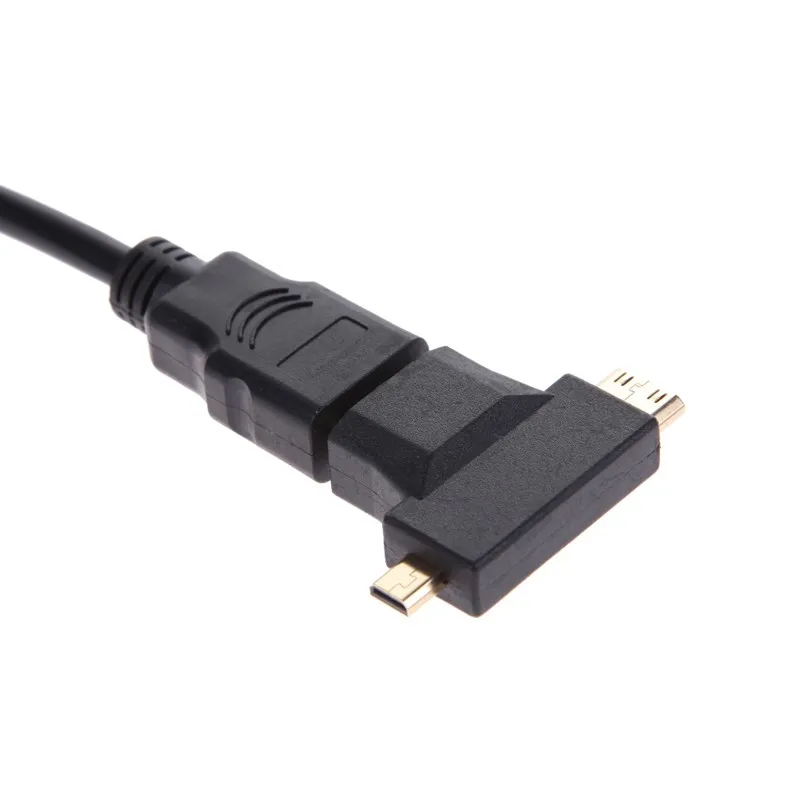 1 комплект Микро Мини адаптер hdmi-vga адаптер HDMI к VGA конвертер мужчин и женщин HDMI кабель с аудиошнур