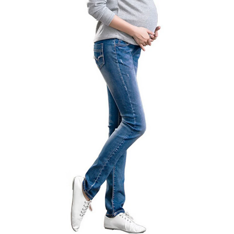 Эластичные регулируемые брюки с высокой талией для беременных большого размера