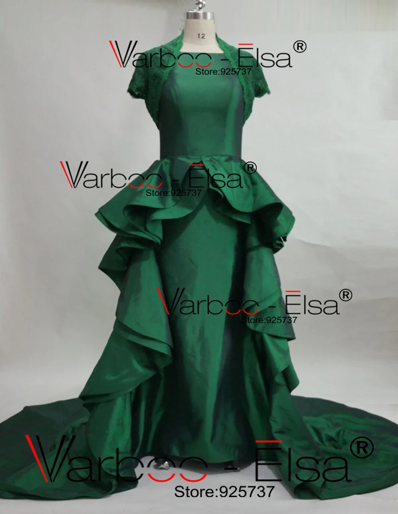 VARBOO_ELSA Gala Jurken мусульманское вечернее платье кружевная куртка длина до пола с