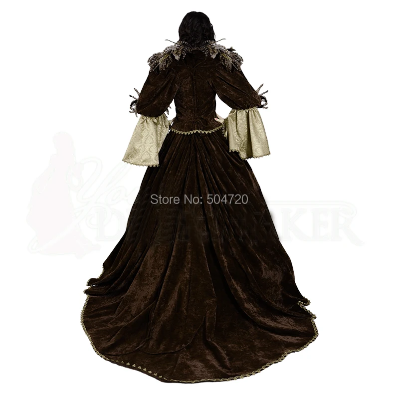 Заказчик на заказ! Коричневое платье возрождения готического театра