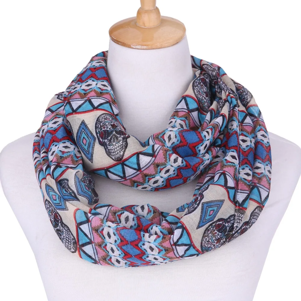 Женское Винтажное кольцо шарф с геометрическим рисунком | Аксессуары для одежды