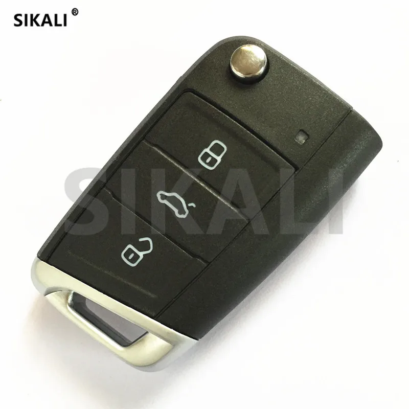 SIKALI Автомобильный Дистанционный ключ для SEAT Ibiza Leon Toledo 434 МГц с чипом ID48 без ключа
