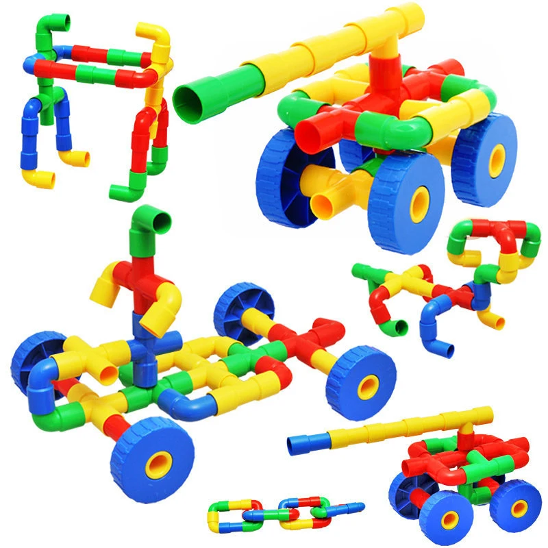 

Pipeline Tunnel Assem Model Building Blocks Creative Block Kindergarten Early Childhood Learning Educational toys Birthday Gift