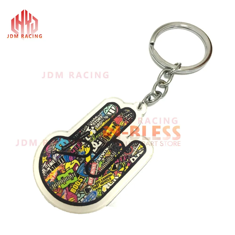 Популярный отличный подарок для JDM гоночных фанатов, водителей, Wakaba Mark, автомобильный брелок, автозапчасти, модель, брелок для ключей, брелок для ключей, автомобильный брелок для мужчин