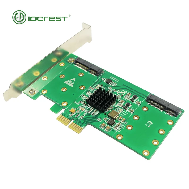 Адаптер с 4 портами mSATA на PCI e x2 адаптер RAID Express 2 0 4x настройка 1 и 10|Платы расширения|