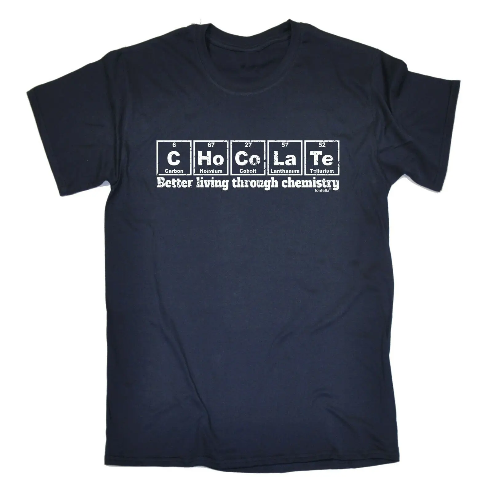 Chocolate Better Living Through Chemistry MENS T-SHIRT Tee Birthday Gift Geek | Мужская одежда