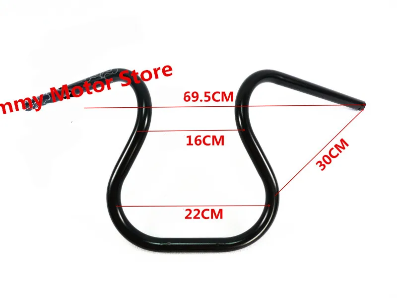 Необычная форма под заказ винтажный Ретро руль для мотоцикла 22 мм 69 5 см |