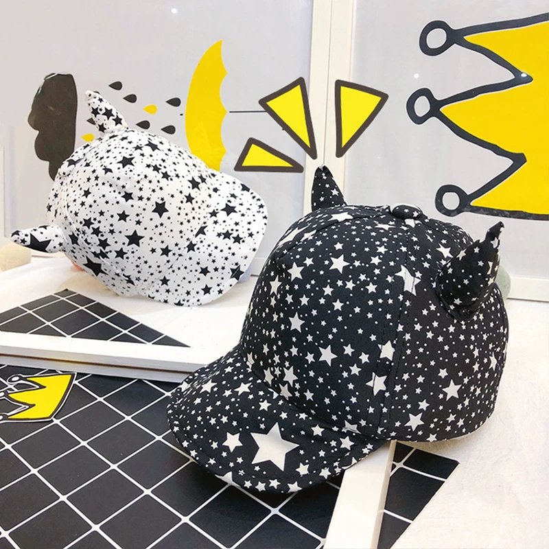 Детская кепка с пентаграммой Мягкая козырьком для мальчиков и девочек