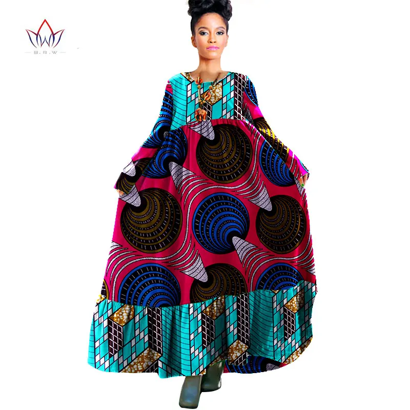Brw в африканском стиле Одежда традиционная базенская Riche осеннее платье Boho style Robe Femme Макси платье женские Платья Туника Платья WY931