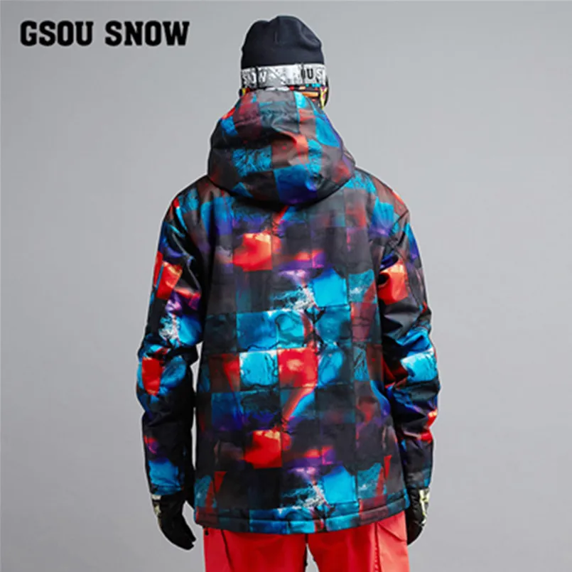 2017 куртка мужская для сноуборда GSOU SNOW горнолыжный костюм мужской горные лыжи
