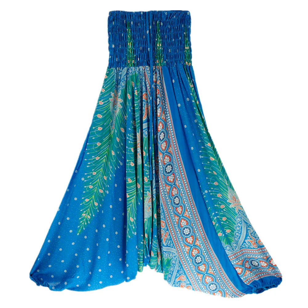 JAYCOSIN, новинка, женские повседневные летние свободные брюки, мешковатые, Boho Aladdin, шаровары, Прямая поставка, 9 августа