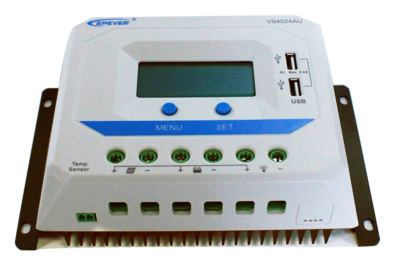 Фото VS4524AU 45A PWM EPEVER ViewStar серия продуктов контроллер 12В зарядное устройство солнечные панели система с датчиком температуры №3