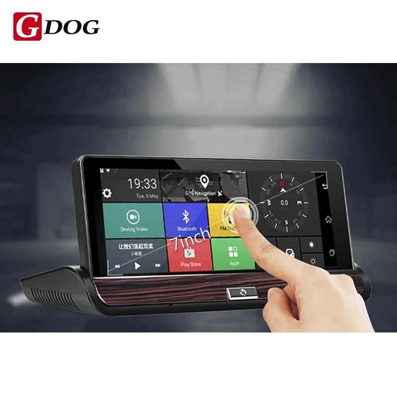 Новые 3g видеорегистратор dvr заднего вида Android 5.0 GPS bluetooth fm WI-FI Двойной объектив