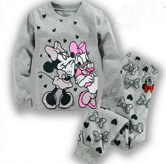 STYLE 19 A% A-07, коллекция года, пижамы с героями мультфильмов для девочек, детские пижамы, детские пижамы, комплект одежды, детская одежда для сна с длинными рукавами, пижамы для девочек, домашние комплекты - Цвет: STYLE 19