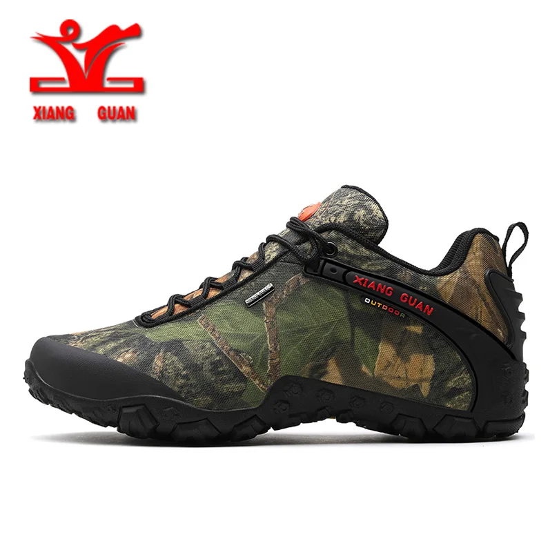 XIANGGUAN/ г. Уличная походная обувь для мужчин; Военная камуфляжная обувь; Низкие противоскользящие ботинки; альпинистские кроссовки для мужчин; большие size36-48