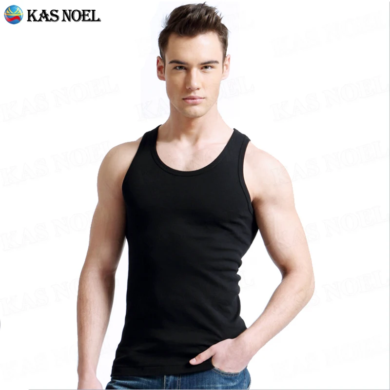 Дешевые 100% хлопок Мужские тренировки Стрингер топы Бодибилдинг нательная