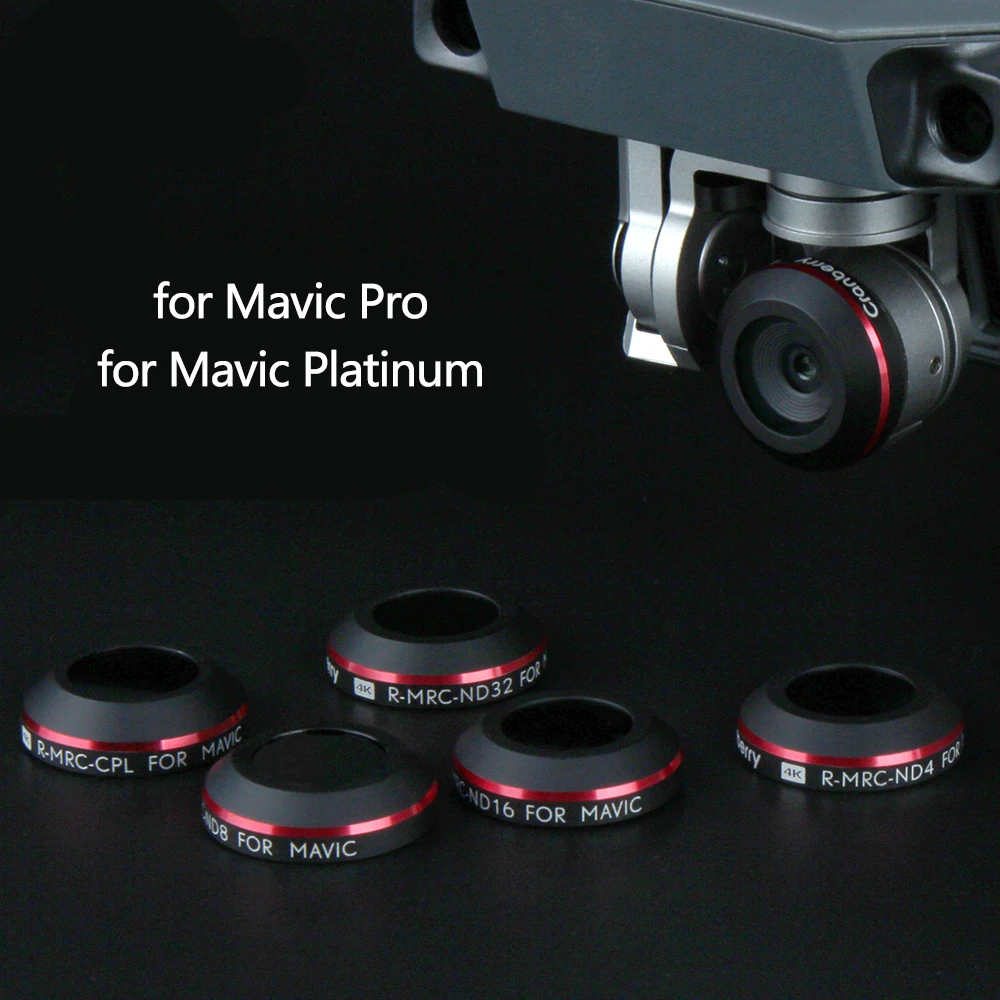 Супер светильник UV ND4 ND8 ND16 CPL фильтр для объектива DJI Mavic Pro Platinum дрона