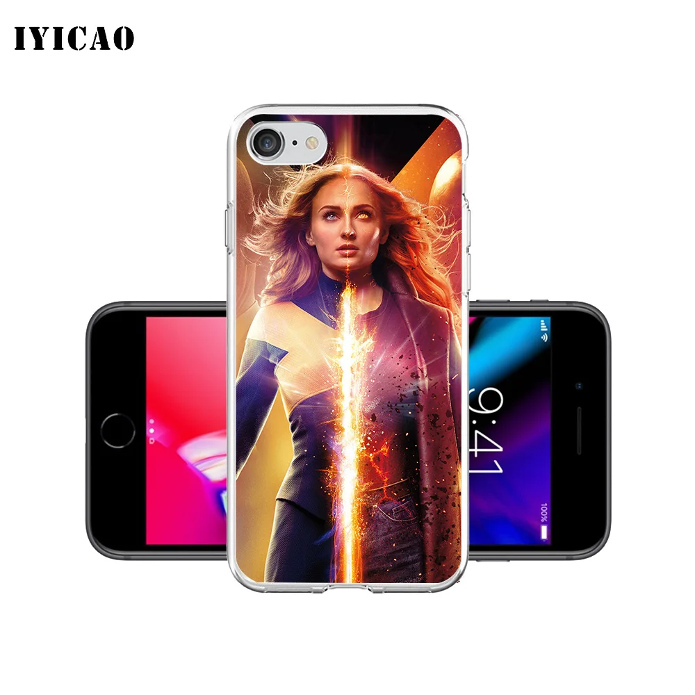 IYICAO X Men Dark Phoenix movie Мягкий силиконовый чехол для телефона iPhone XR XS MAX 6 6s 7 8 Plus 5 5S SE TPU