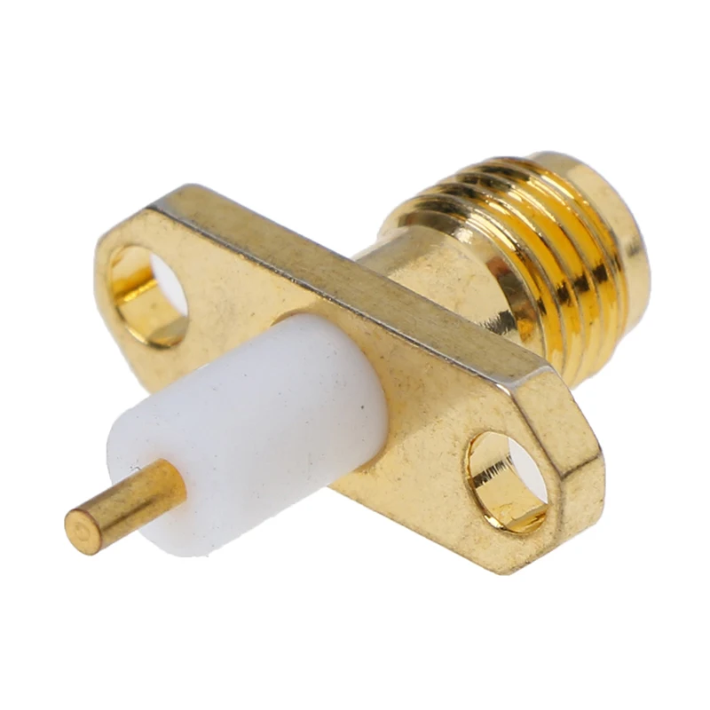 Горячая продажа SMA гнездо шасси PTFE w/2 отверстия Фланцевая панель RF разъем 1