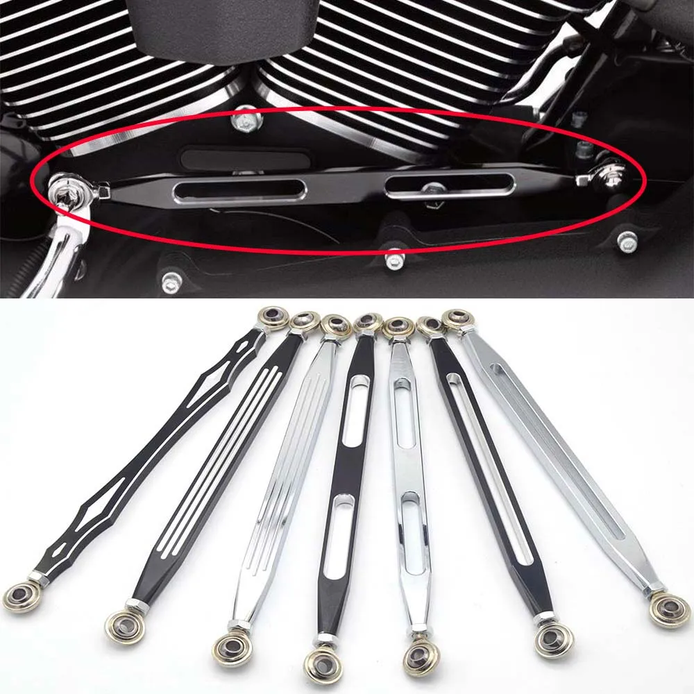 1 шт. мотоциклетный соединительный рычаг переключения передач черный CNC 330 мм