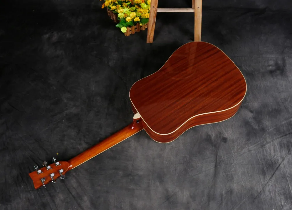 Fg600 йамах акустической Гитары ель Топ задней и боковых красного дерева|acoustic