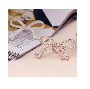 Огромное открытое кольцо с бантом из кристаллов для женщин | Украшения и