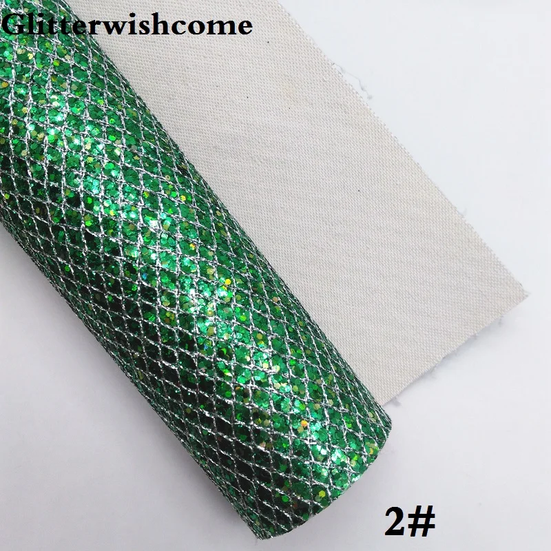 2 Glitterwishcome 21X29 см A4 Размеры виниловые обои для банты Лазерная Звезда Сетка блестящая кожаная ткань винил для банты, GM195A - Цвет: 2