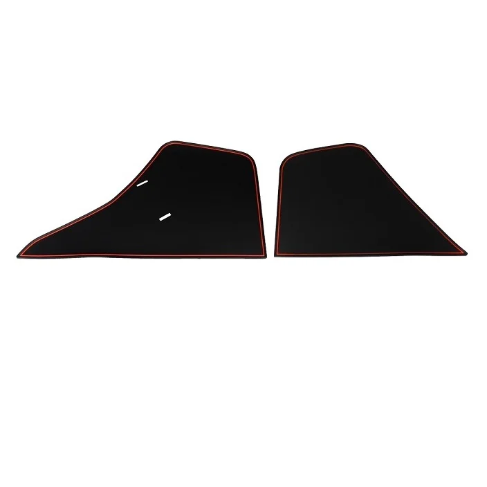 2pcs trunk RED Противоскользящие коврики в двери подстаканники бардачок подлокотник ниши салона и багажник для Toyota Prius ZVW30 2010 2011 2012 2013 - Название цвета: 2pcs trunk RED