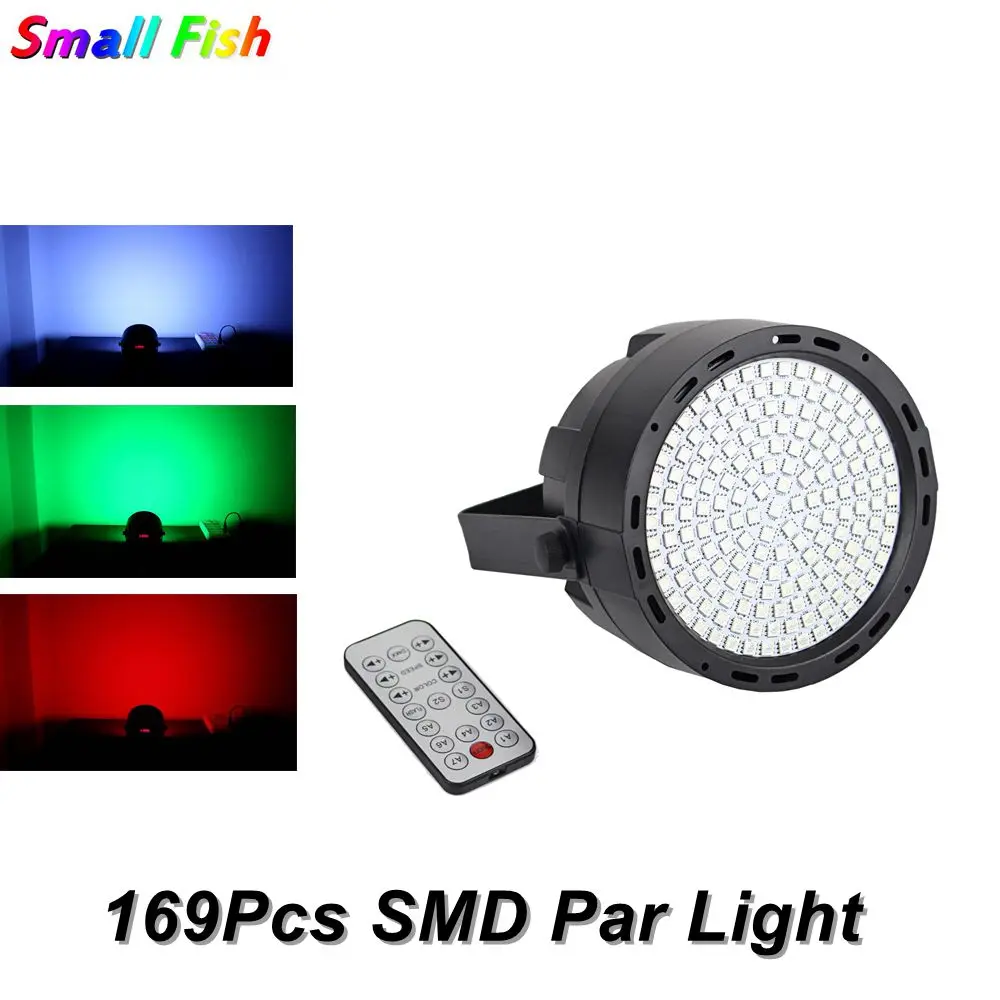 Par светодиодный 169 RGB Смешанные цвета стробоскоп черный свет дискотека для