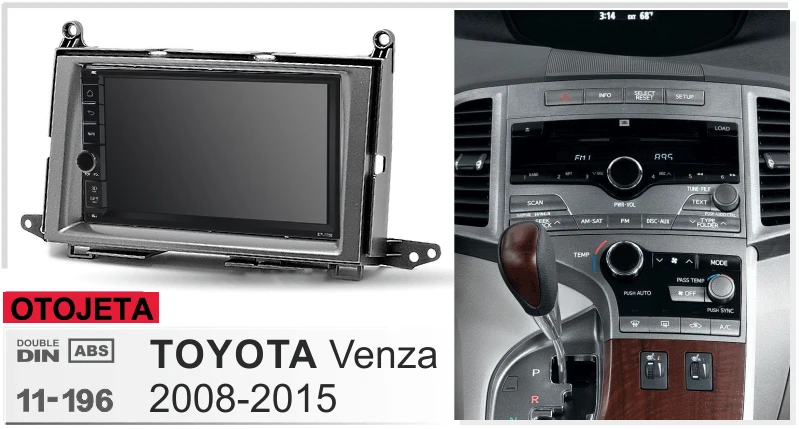 Автомагнитола с рамкой Android 9,1 Авторадио gps плеер для Toyota Venza 2008- мультимедийный рекордер стерео устройство