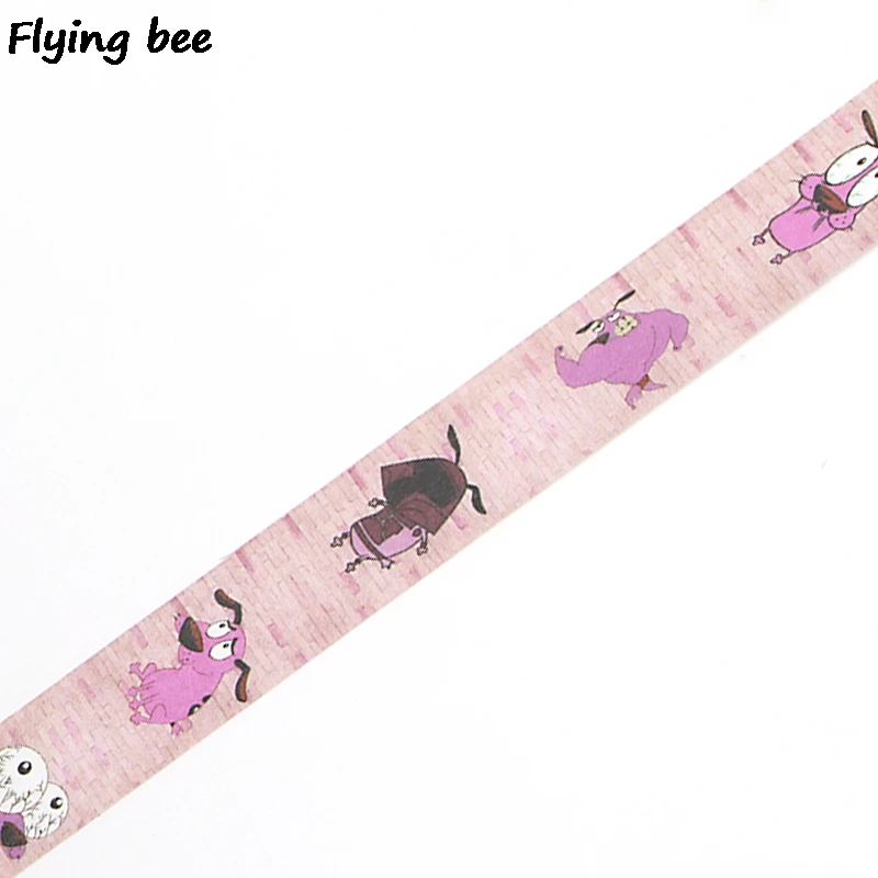 Flyingbee 15mmX5m креативная тема мультяшная Бумага васи лента милые собаки Клейкая