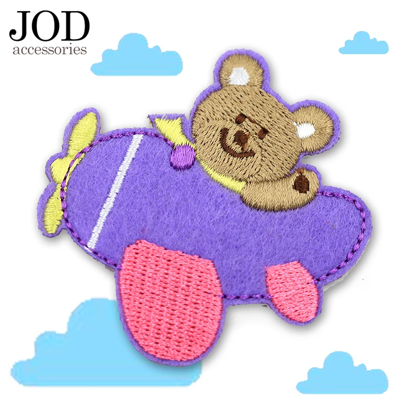 Термоклейкие аппликации для глажки с вышивкой JOD Bear Fly|iron on patches|iron onpatch iron |