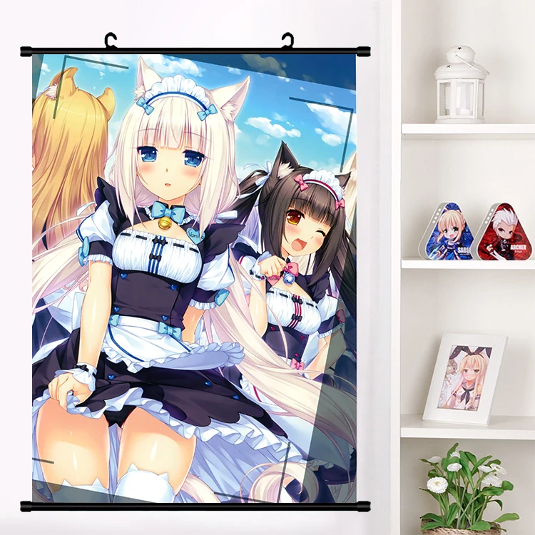 Аниме NEKOPARA Neko Para Chocolat ванильный сексуальный милый настенный свиток плакат Настенные подвесные плакаты коллекция домашнего декора