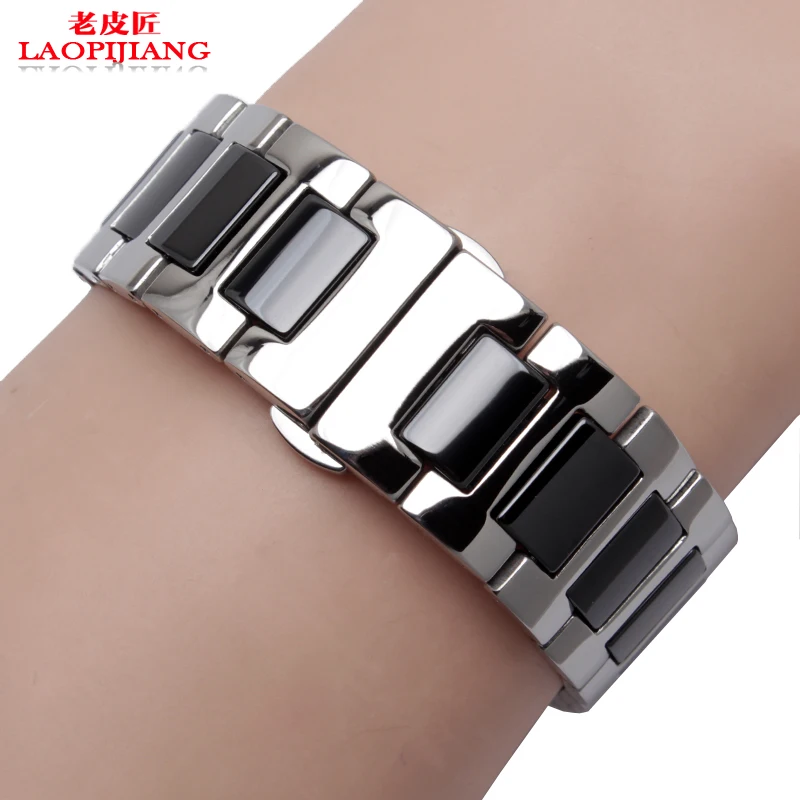 Laopijiang fit samsung gear s2 / s3 умный качественный керамический браслет для мужчин ремешок