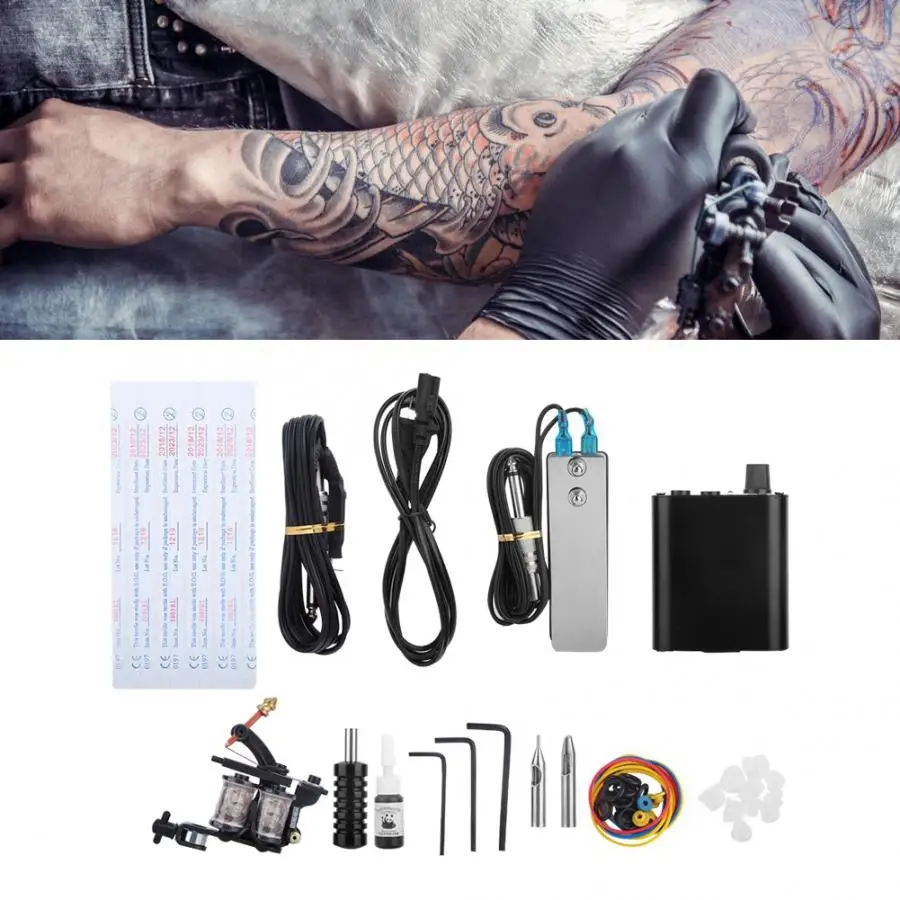 Набор для тату машинки 2 вида профессиональных машинок иглы инструмент