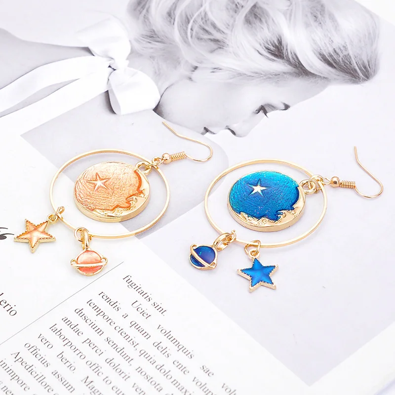 1 пара из цинкового сплава серьги со звездами с джокером | Украшения и аксессуары