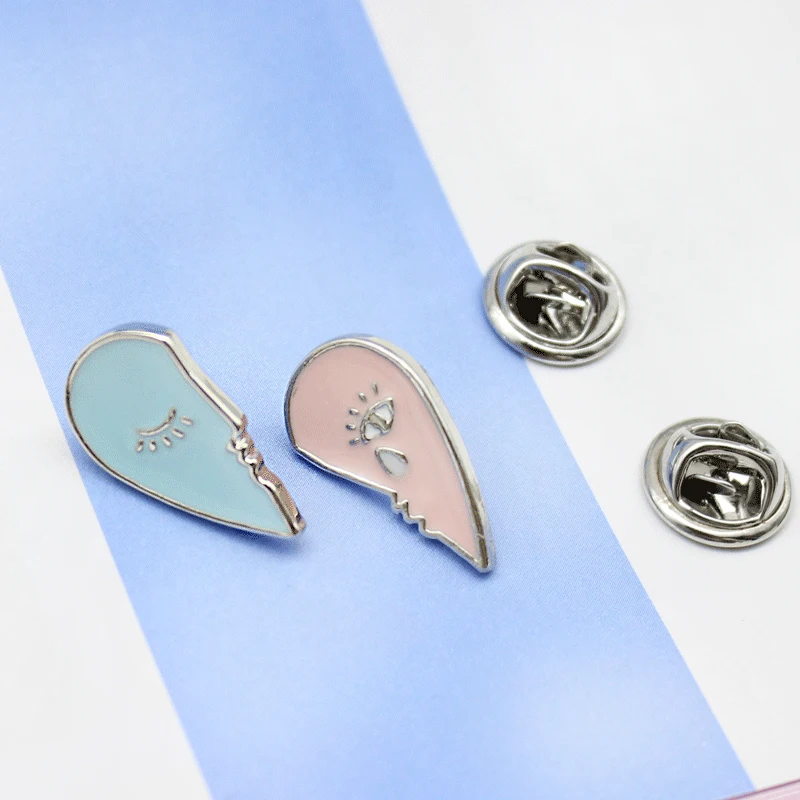 Мужской и женский рюкзак с эмалью синий розовый эмалью|brooch pin set|heart broochbrooch pins |