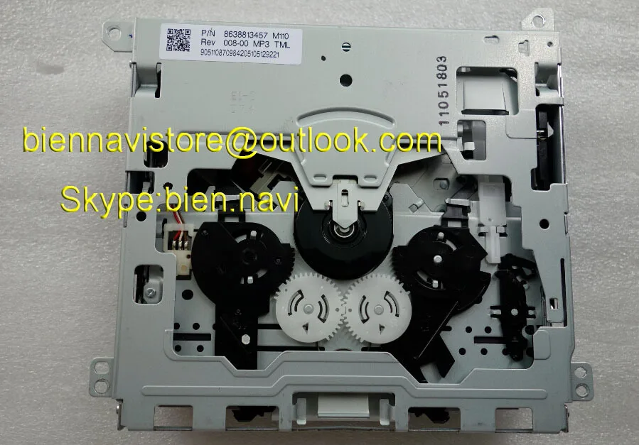 100% новый и оригинальный 8638813457 RCD310 RNS315 CD механизм погрузчика для VW Renault |